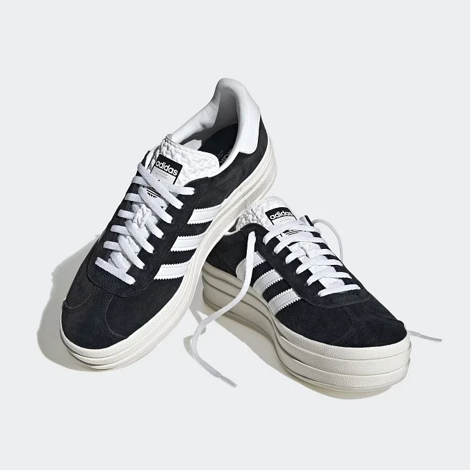 Кроссовки женские adidas Originals Gazelle Bold Core Black/Cloud White/Core White