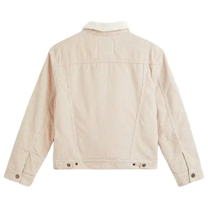 Куртка джинсовая женская Levi's Ex-Boyfriend Sherpa Trucker Jacket Pebble Cement