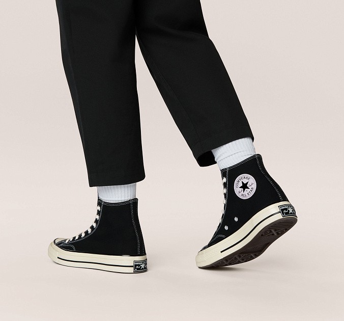 Кеды унисекс Converse Chuck 70 Vintage Canvas High-Top Black/Black/Egret