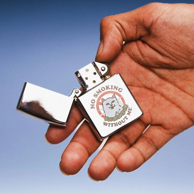 Зажигалка RIPNDIP No Smoking Lighter Silver