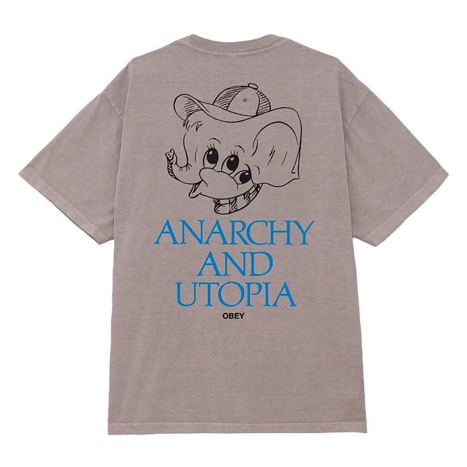Футболка Obey Anarchy & Utopia Pigment T-shirt