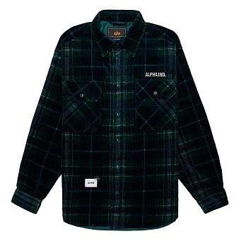 Рубашка Alpha Industries Unfrm Flannel Shirt Olive